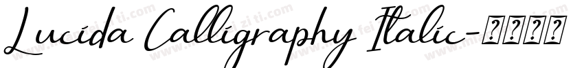 Lucida Calligraphy Italic字体转换